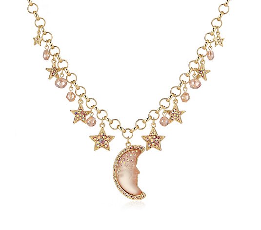 Kirks Folly Starry Night Moon Shadow Necklace