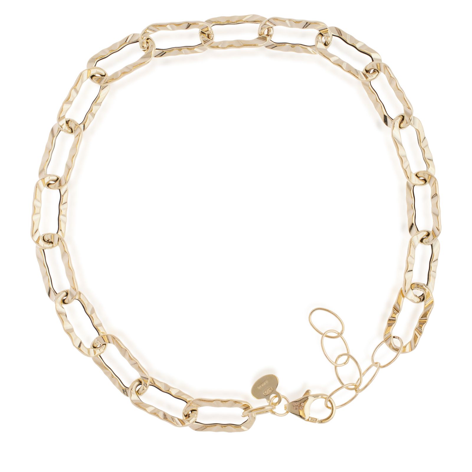 Gold 9ct Italian Gold Sunburst Bracelet 1.84g