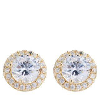 Diamonique 3ct tw Stud Earrings in Light Up Box Sterling Silver