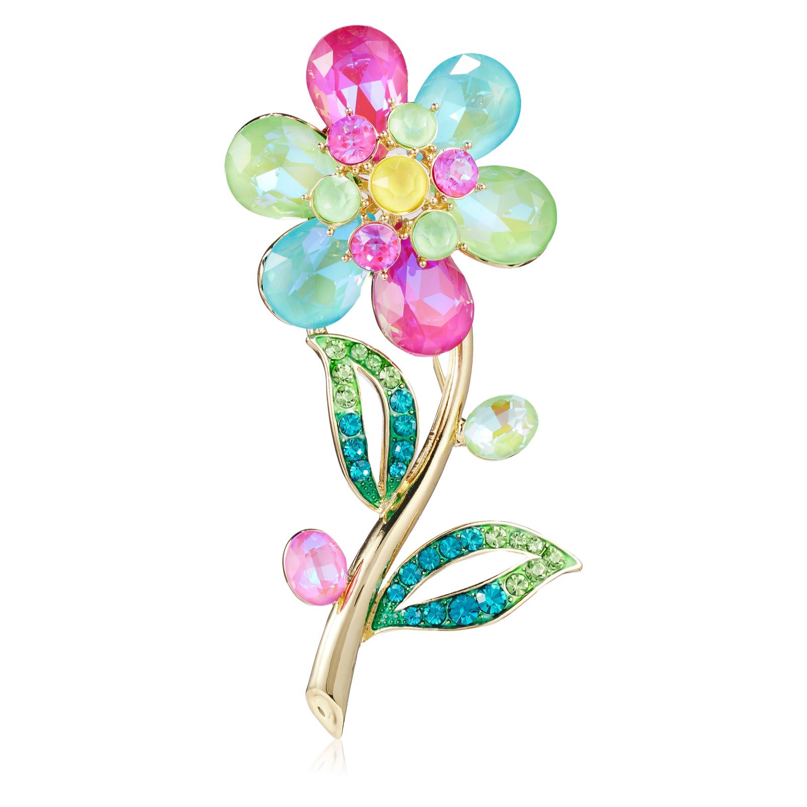 Butler & Wilson Crystal Flower Brooch