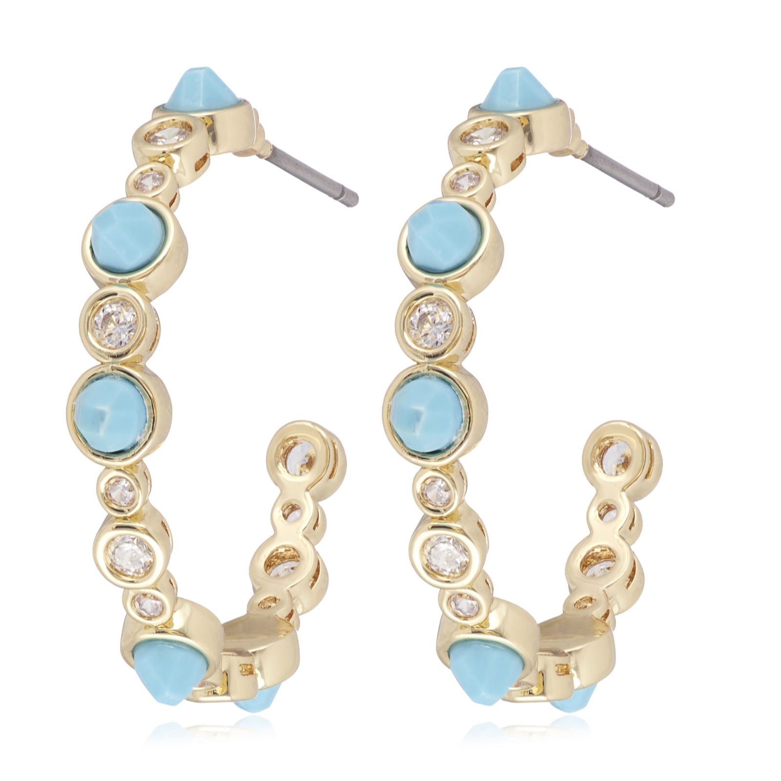  Tess Daly My Jewellery List Semi Precious Bubble Hoop Earrings