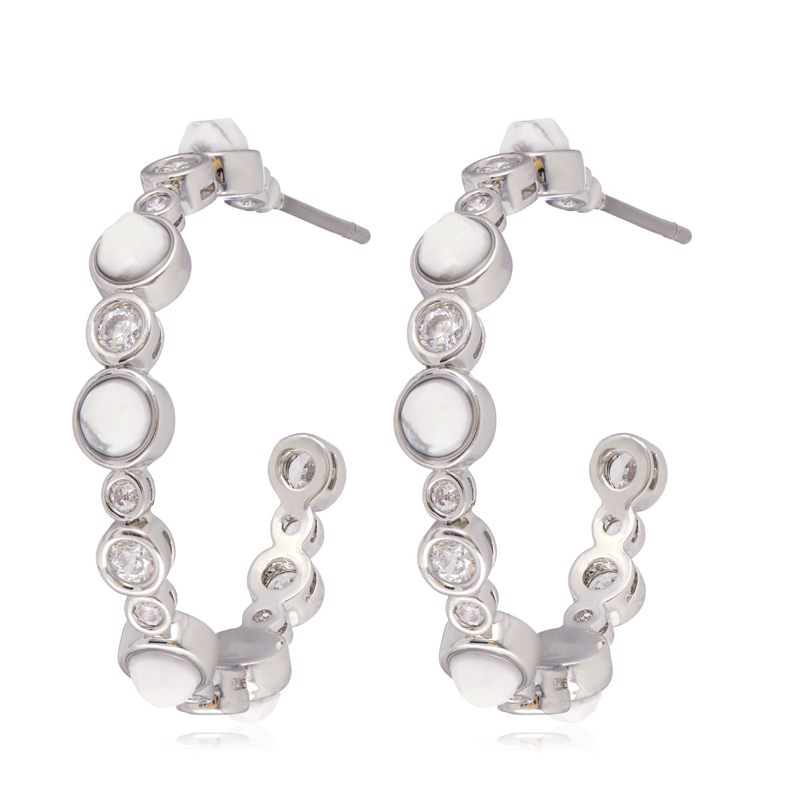 Tess Daly My Jewellery List Semi Precious Bubble Hoop Earrings
