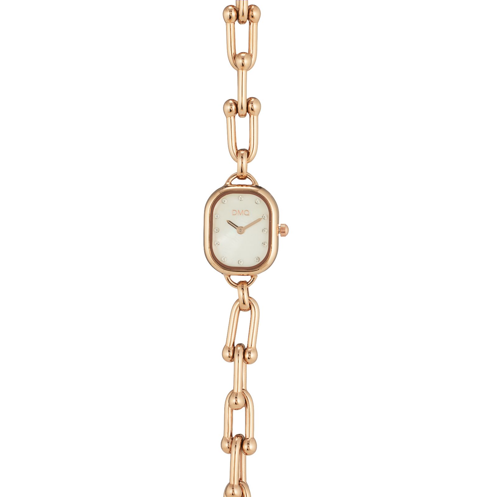 Diamonique 0.18ct Chain Link Bracelet Watch