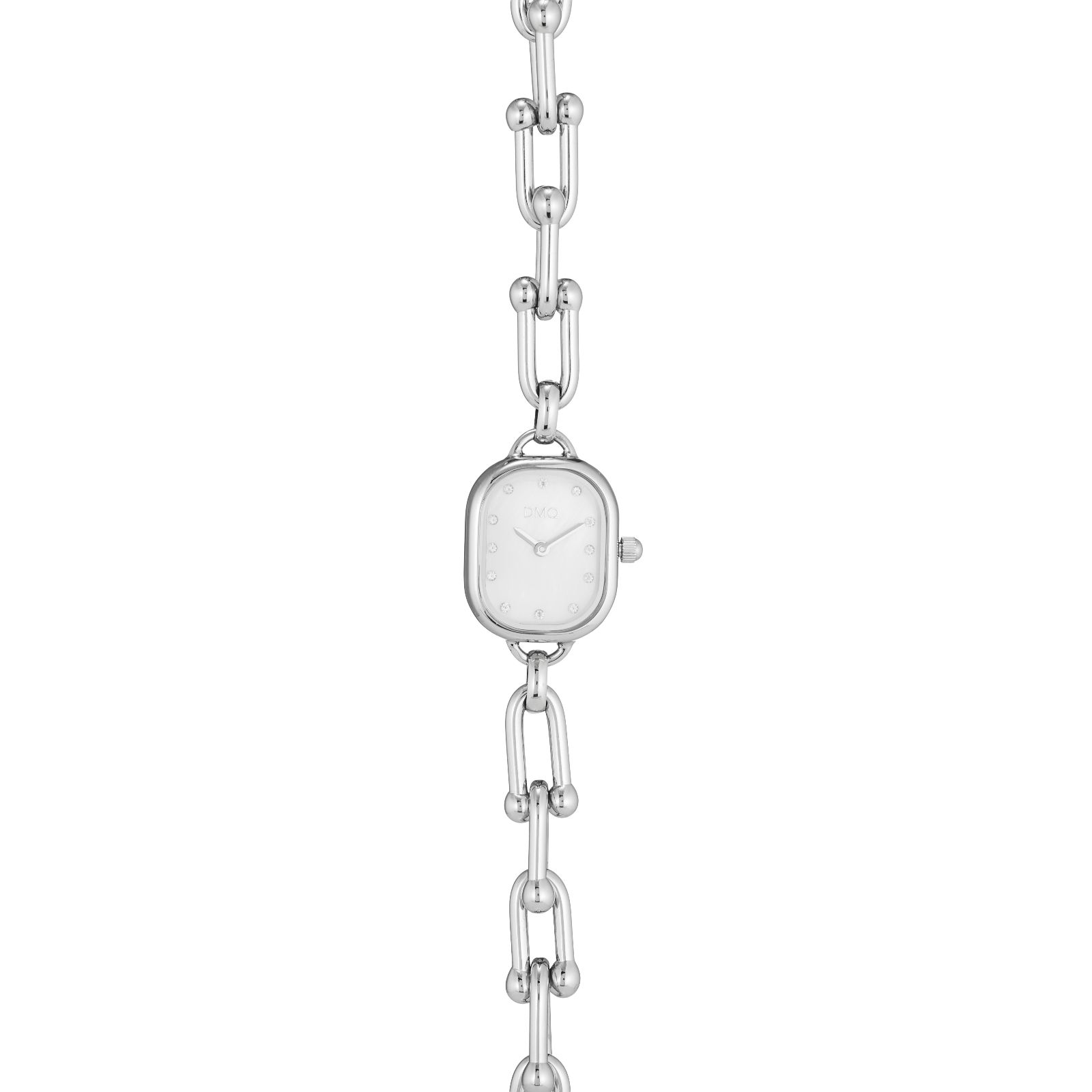 Diamonique 0.18ct Chain Link Bracelet Watch