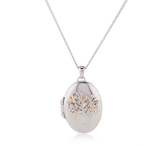 Clogau Tree of Life Locket Sterling Silver & 9ct Gold