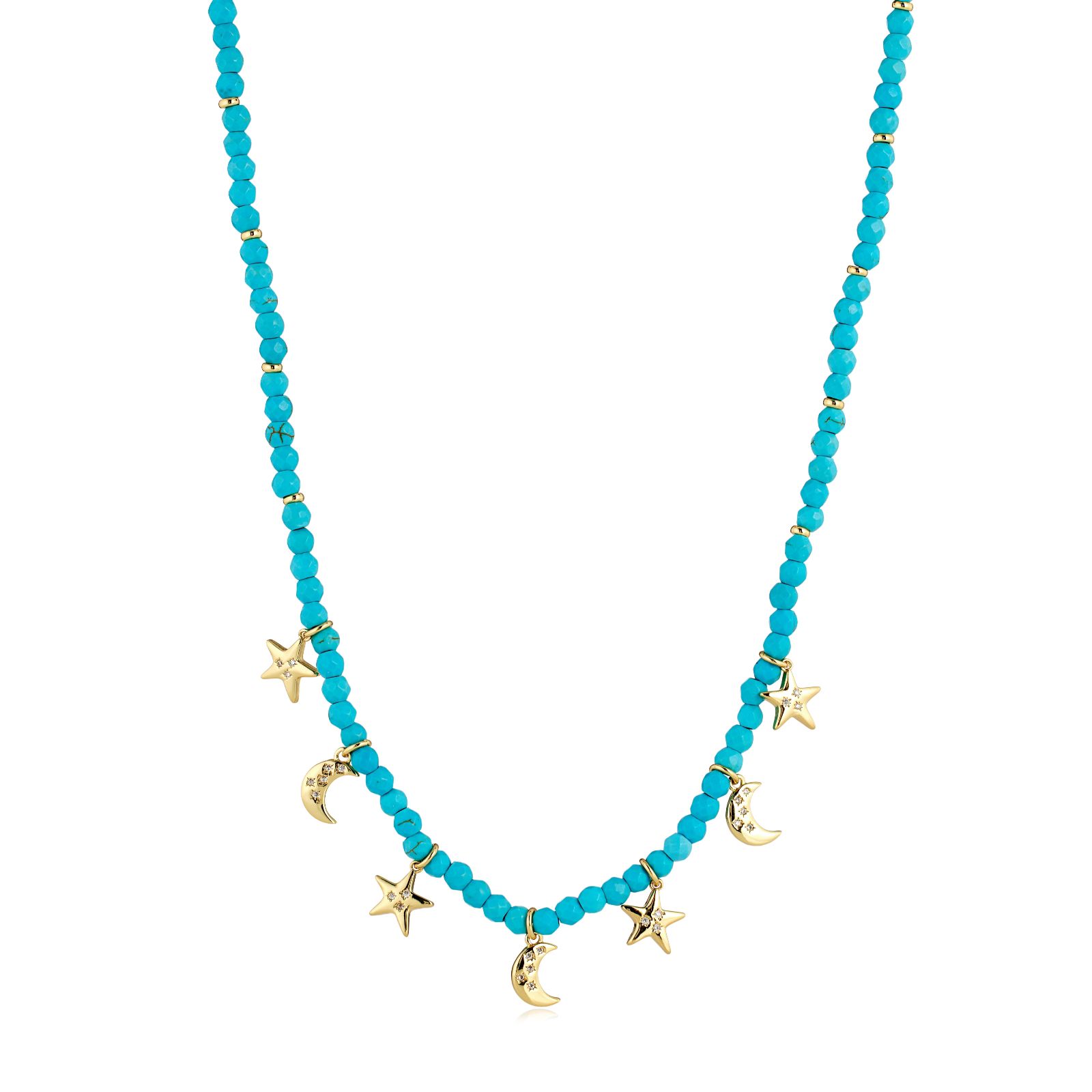 Tess Daly My Jewellery List To the Moon and Stars Semi Precious Necklace