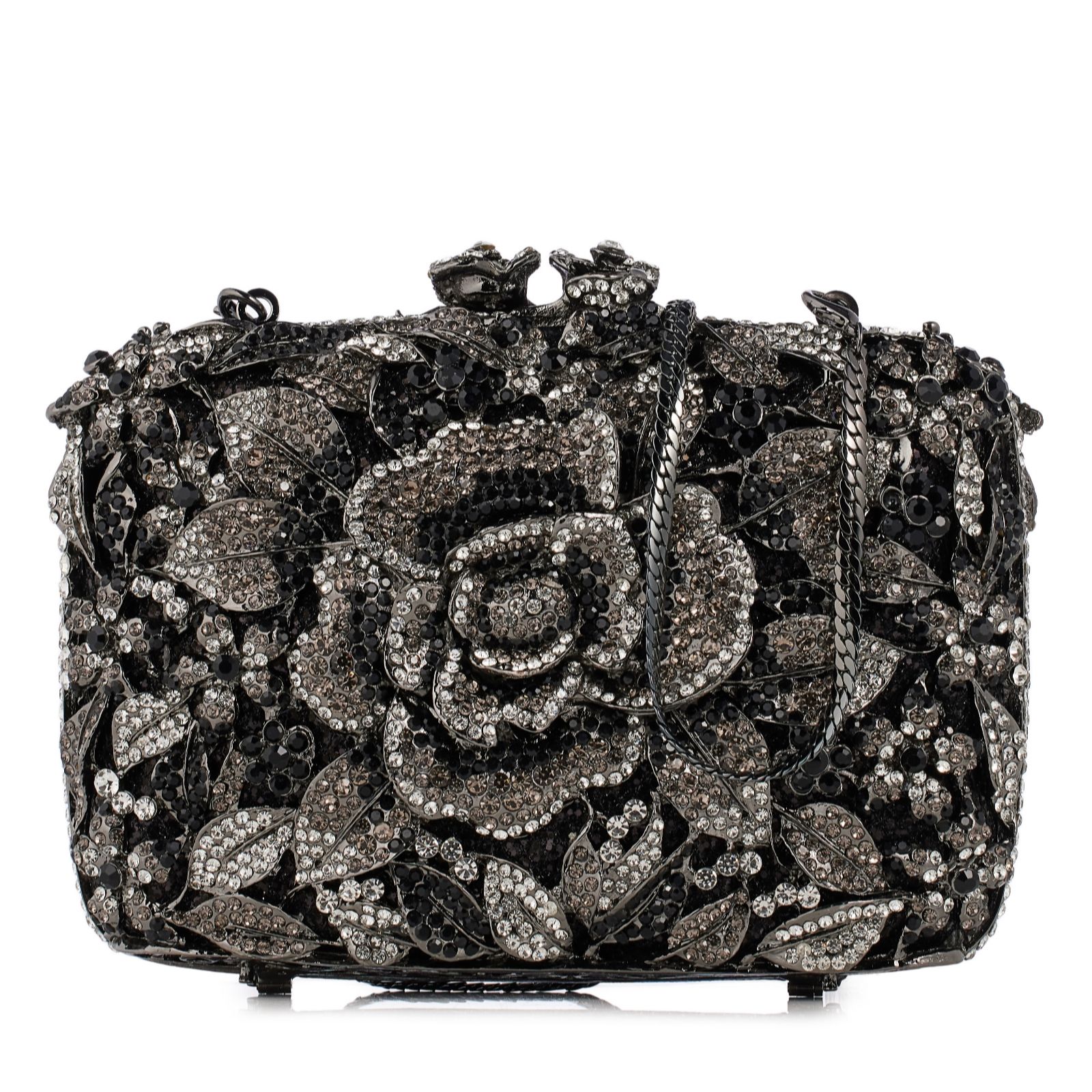  Butler & Wilson Crystal Floral Clutch Bag