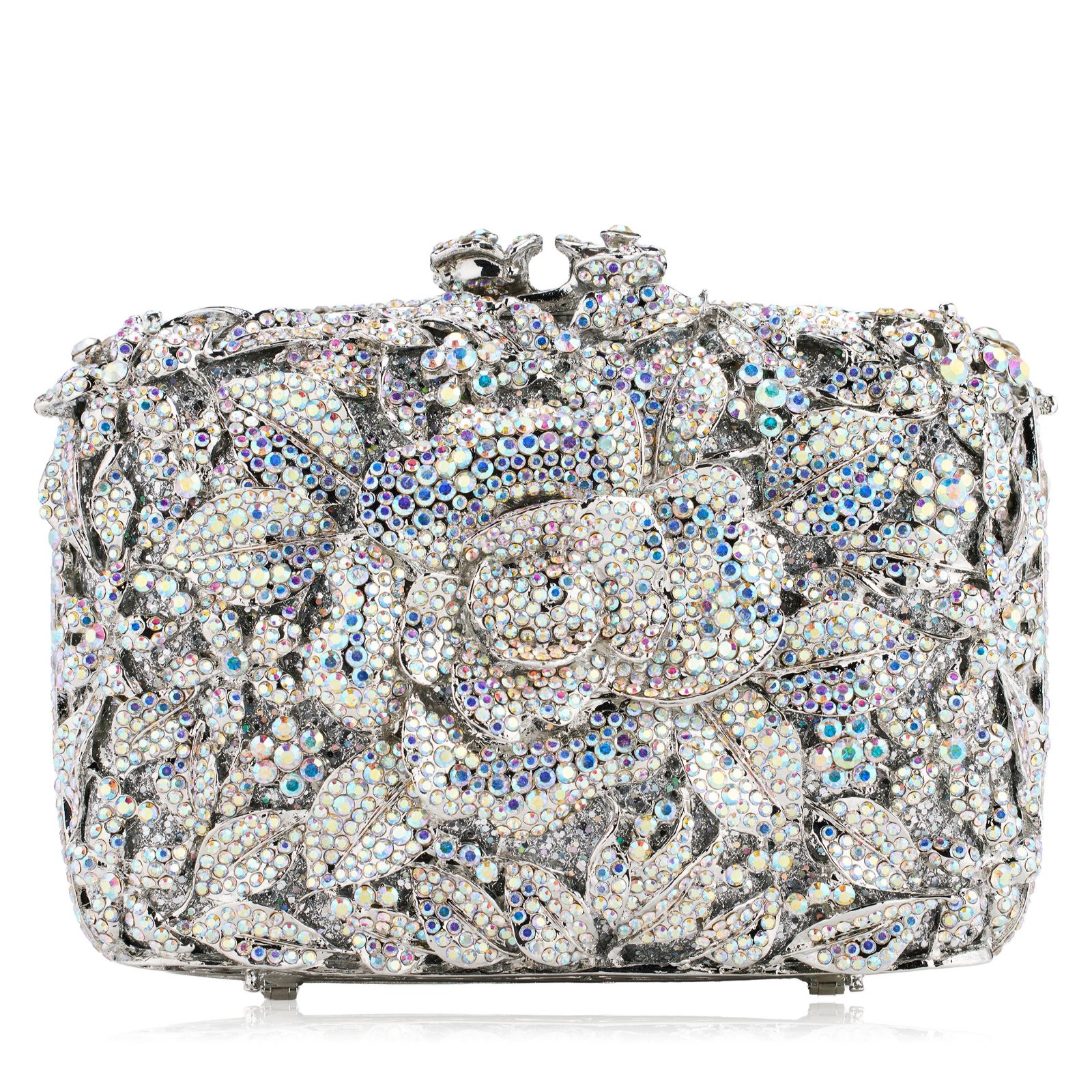 Butler & Wilson Crystal Floral Clutch Bag