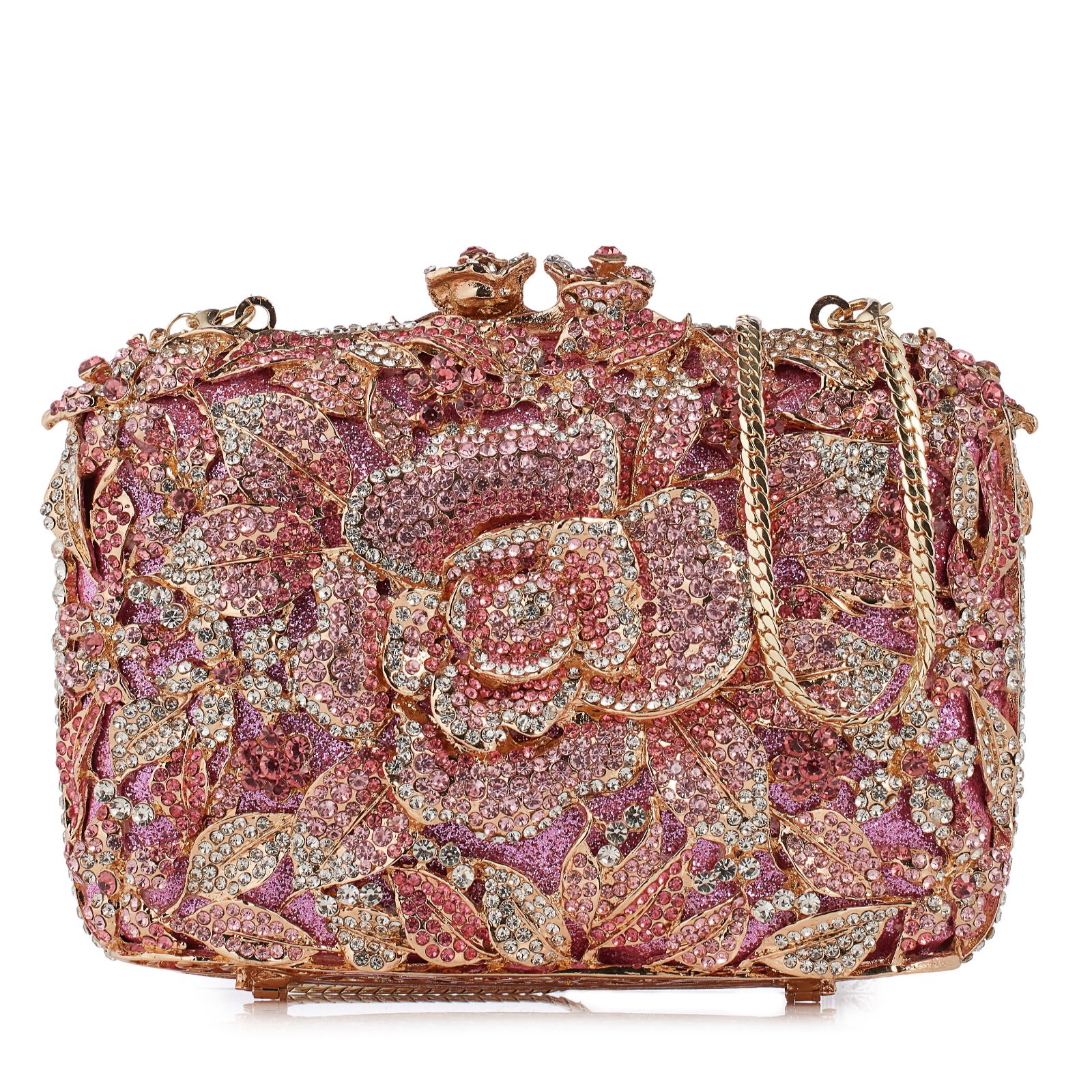 Butler & Wilson Crystal Floral Clutch Bag
