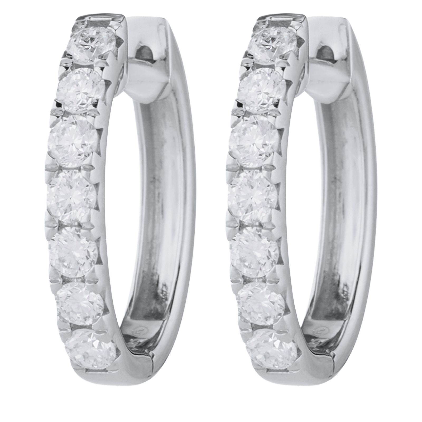 Fire Light 1ct Lab Grown Diamond Huggie Earrings 14ct Gold