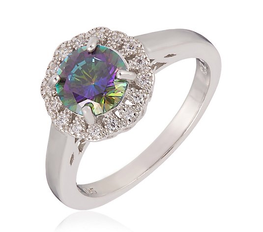 Diamonique 1.6 ct tw Simulated Gemstone Ring Sterling Silver