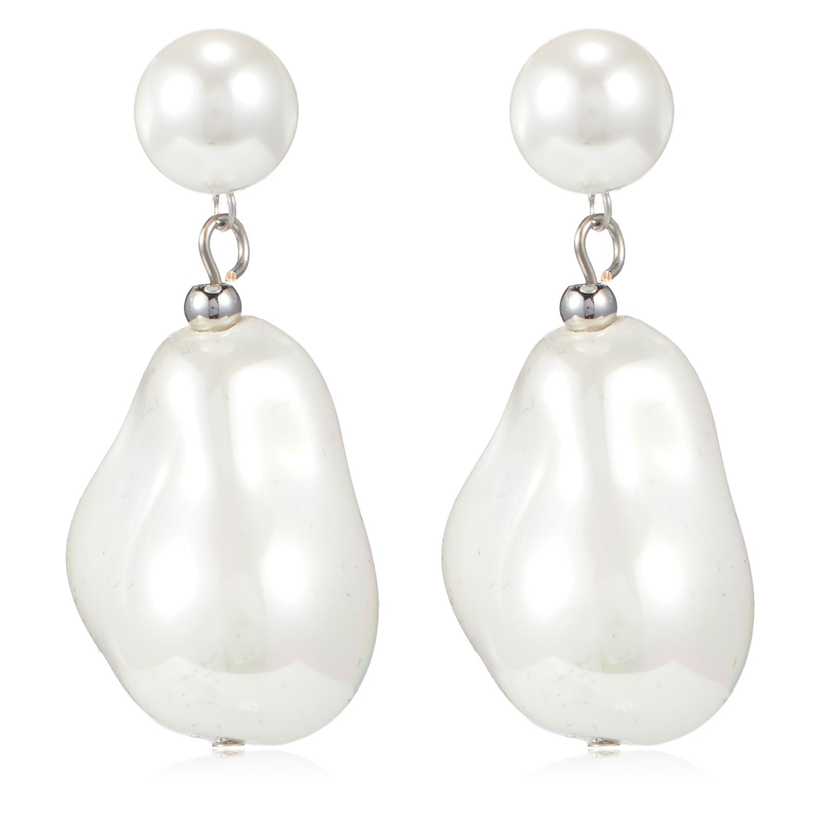 Butler & Wilson Faux Pearl Drop Earrings