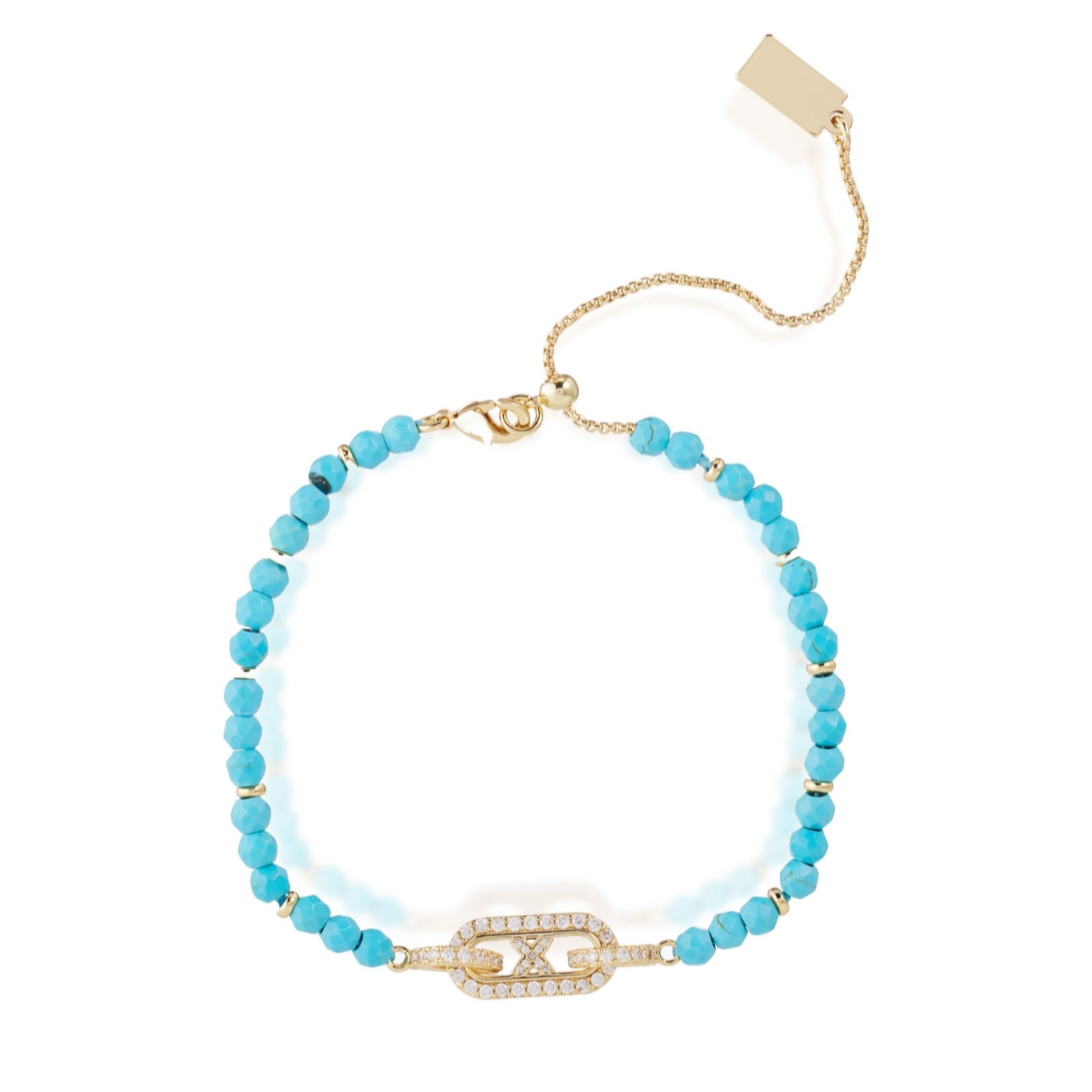 Tess Daly My Jewellery List Semi Precious Kiss Chain Link Bracelet