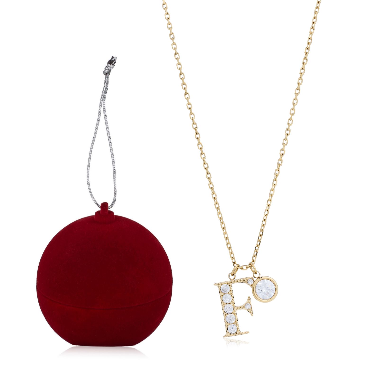 Steel by Diamonique Sara Davies Necklace & Studs Bauble Set
