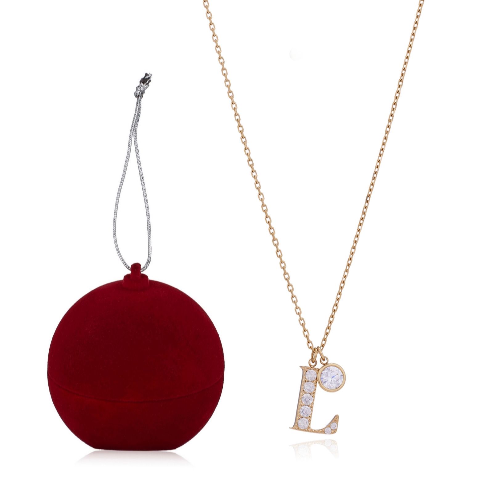 Steel by Diamonique Sara Davies Necklace & Studs Bauble Set