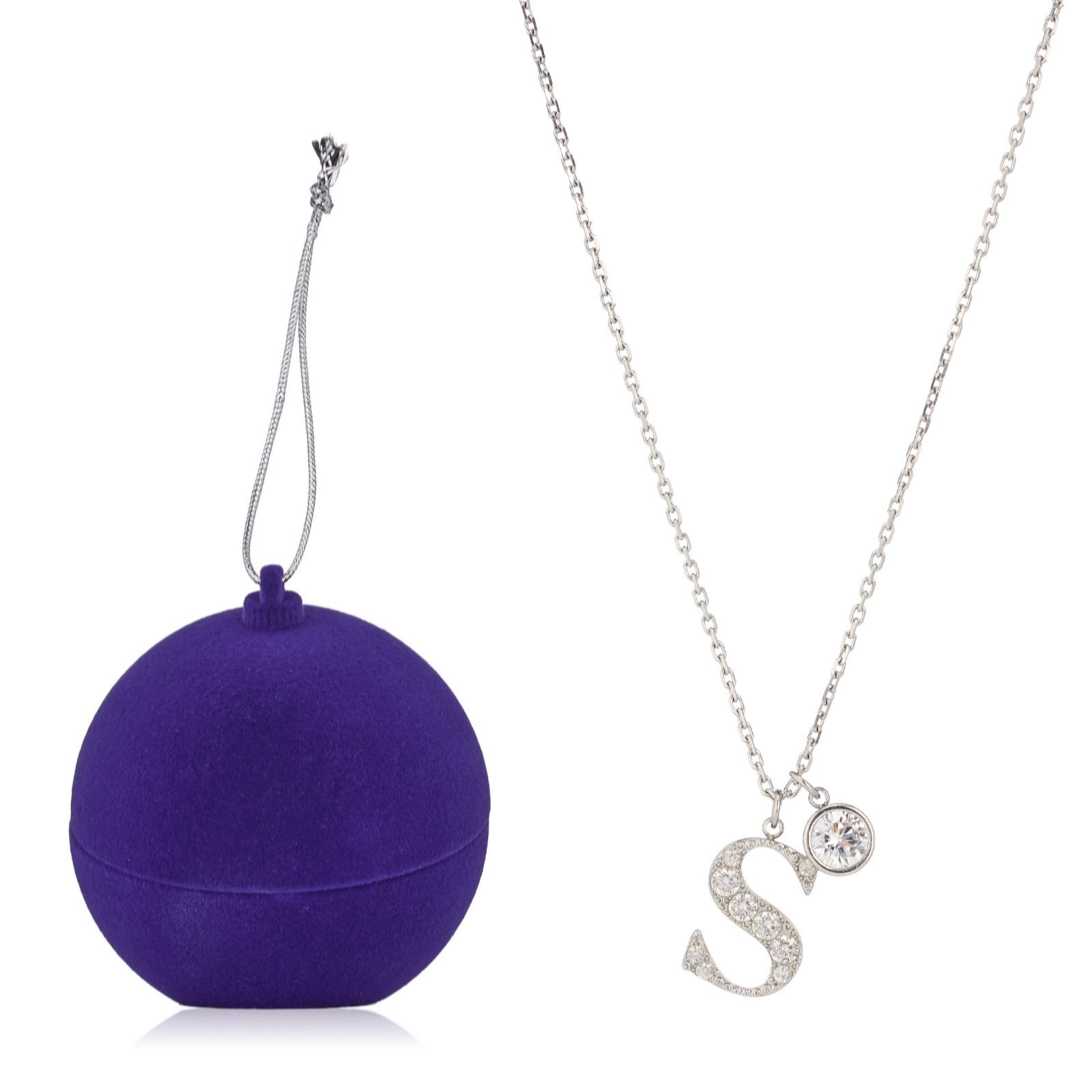 Steel by Diamonique Sara Davies Necklace & Studs Bauble Set