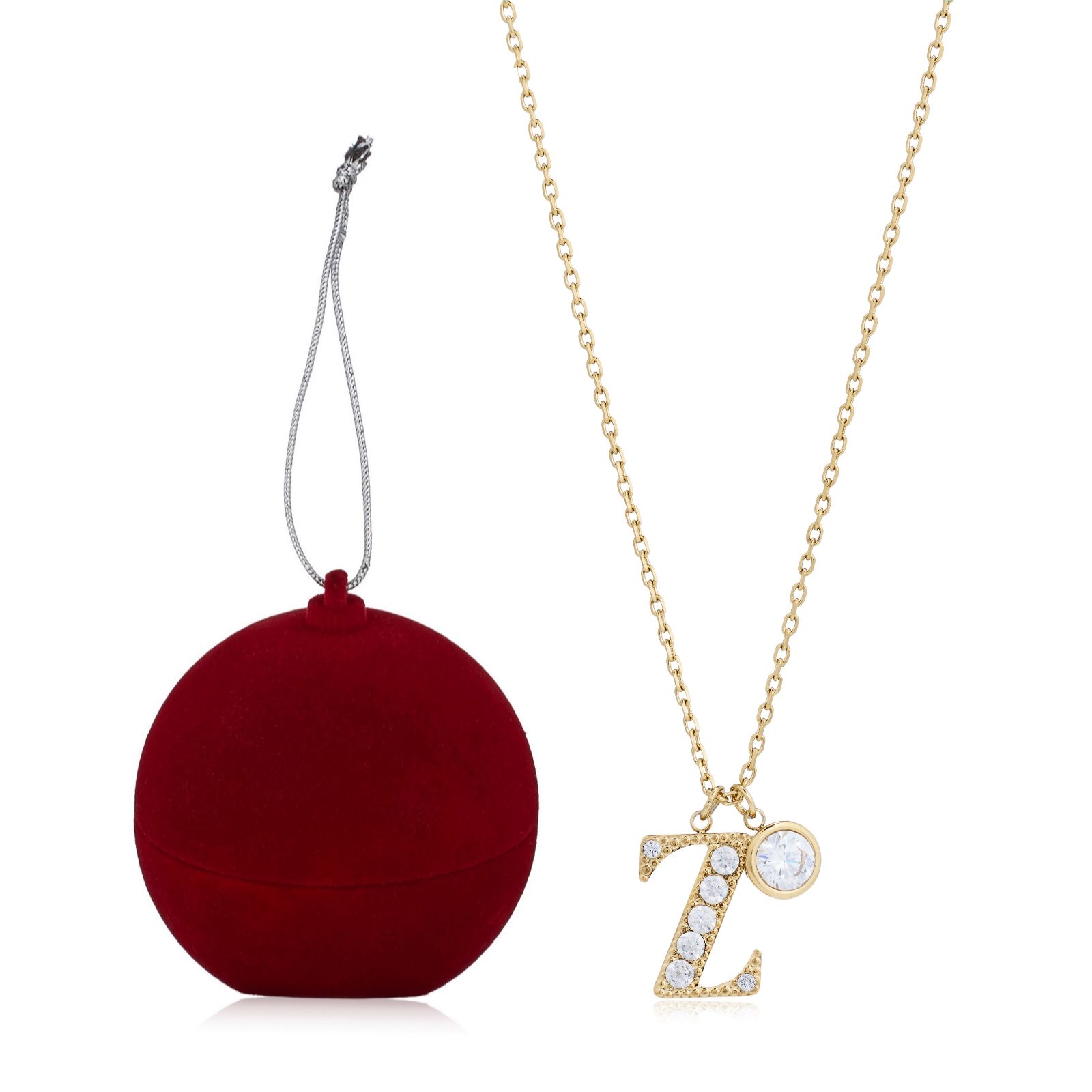 Steel by Diamonique Sara Davies Necklace & Studs Bauble Set