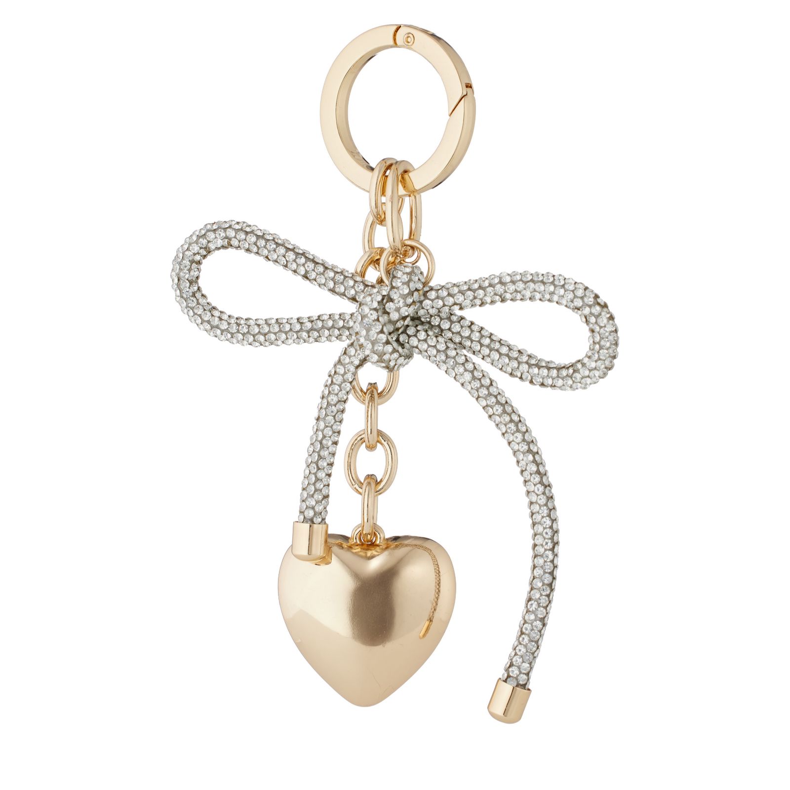 Malika Bow & Heart Bag Charm