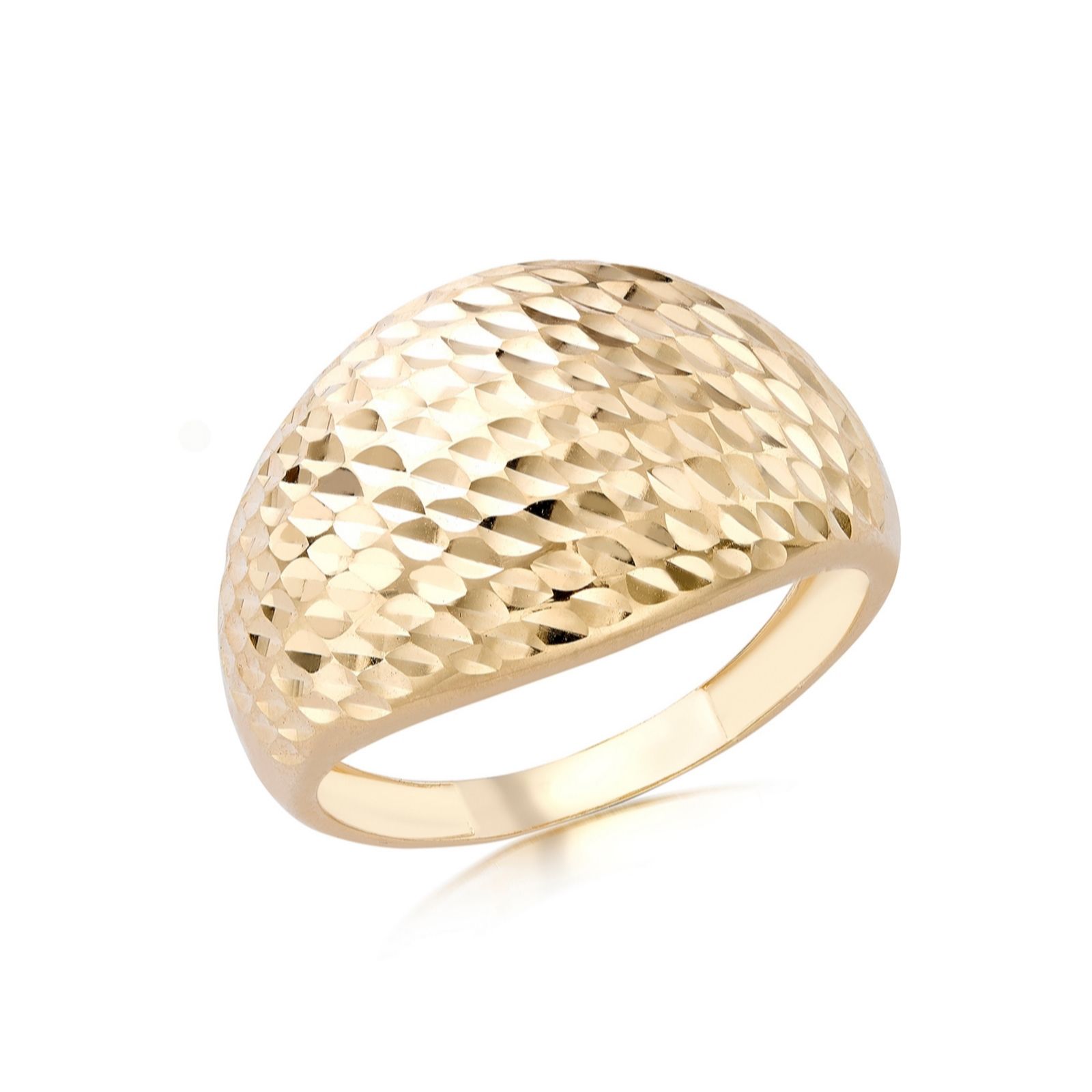GOLD 9ct Gold Graduated Dome Ring 1.62g