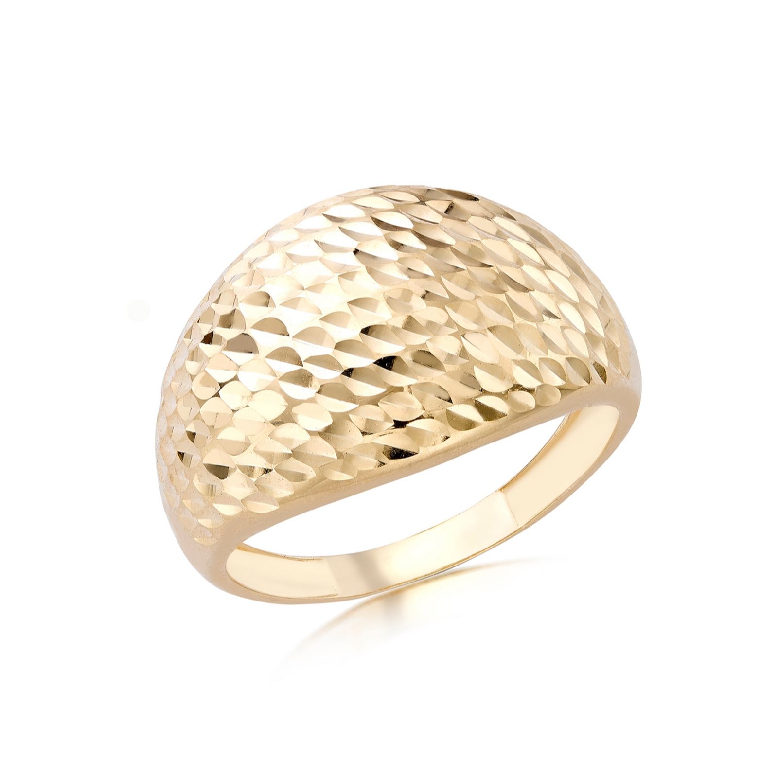 GOLD 9ct Gold Graduated Dome Ring 1.62g