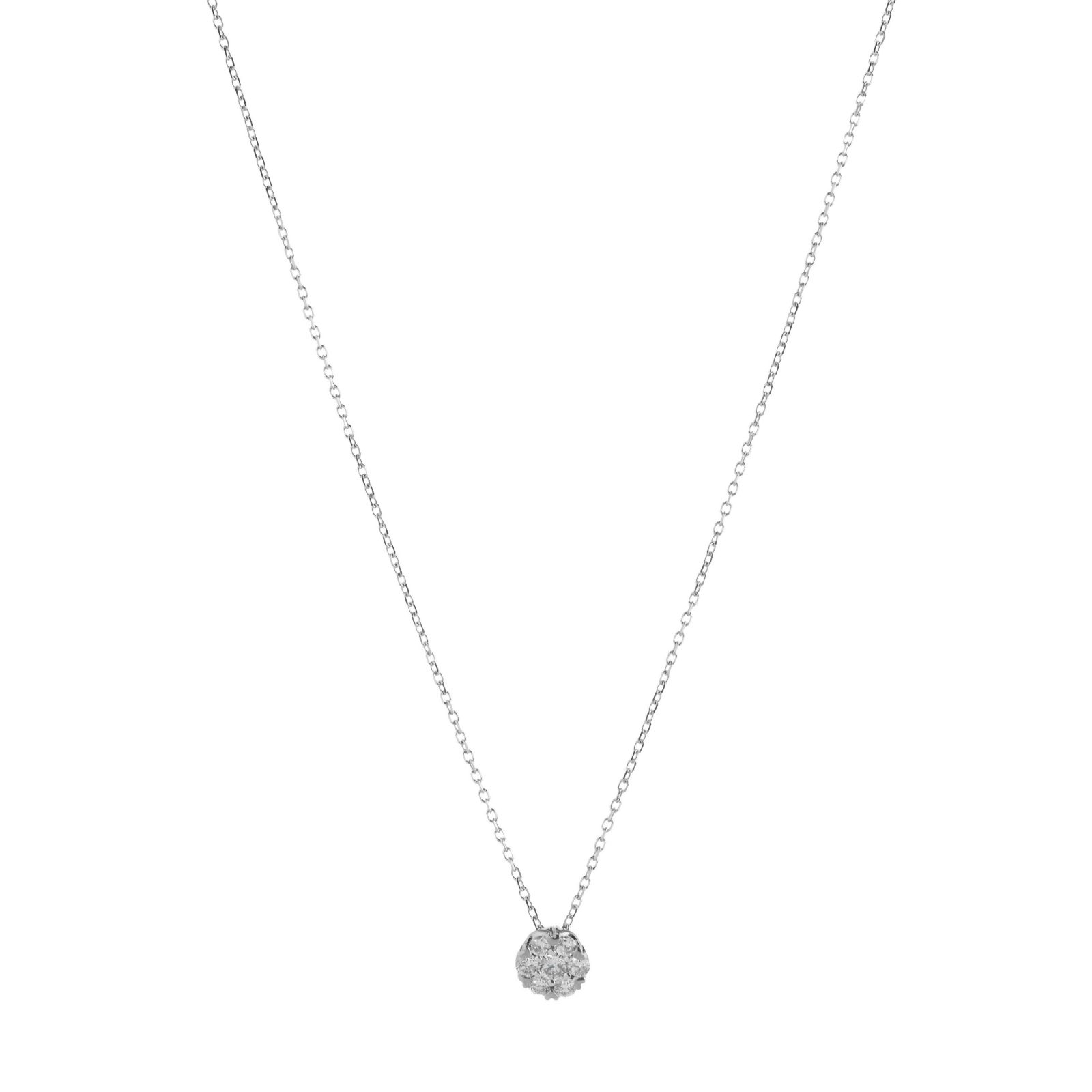 Fire Light 0.2ct Lab Grown Diamond Solitaire Pendant & 45cm Chain 9ct Gold