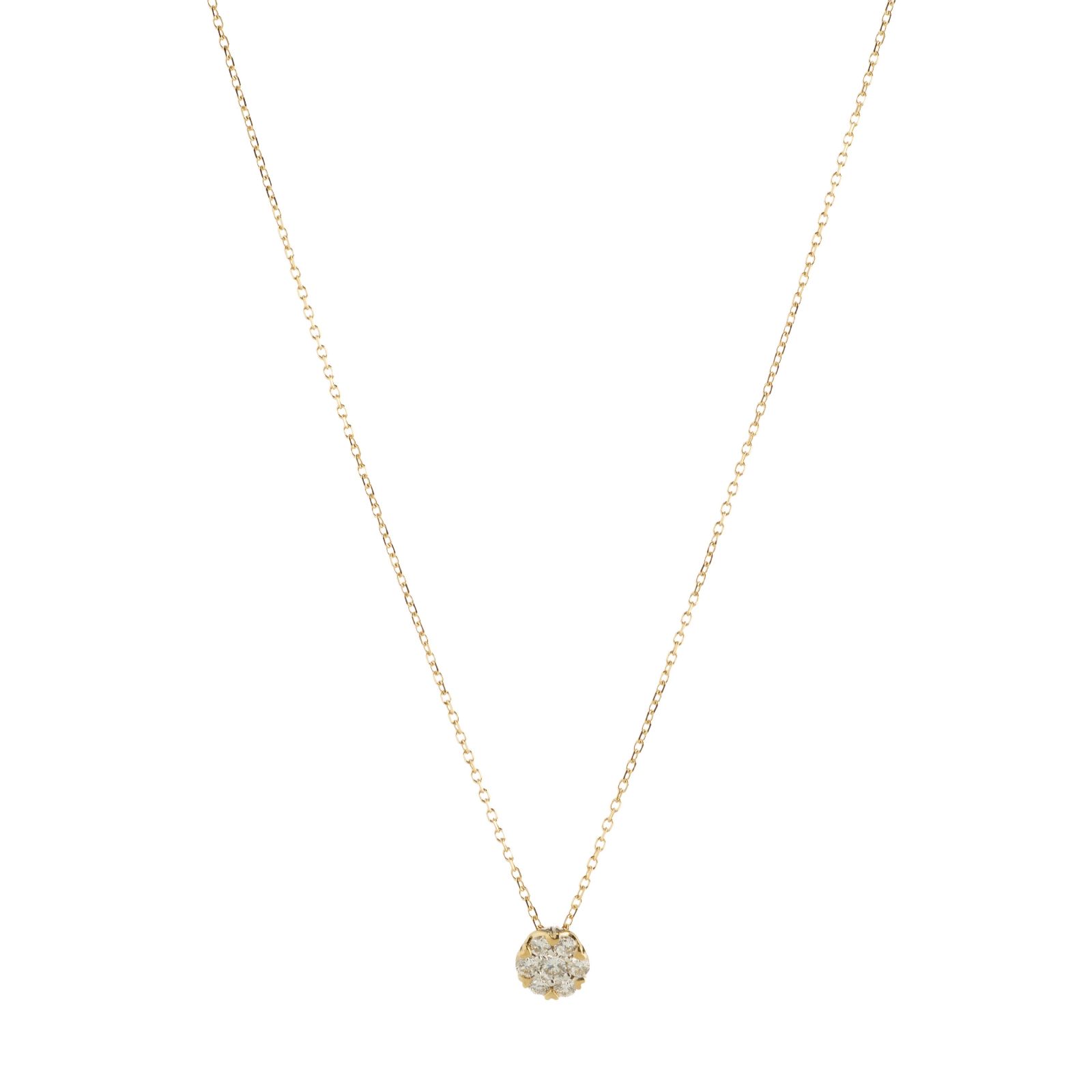 Fire Light 0.2ct Lab Grown Diamond Solitaire Pendant & 45cm Chain 9ct Gold