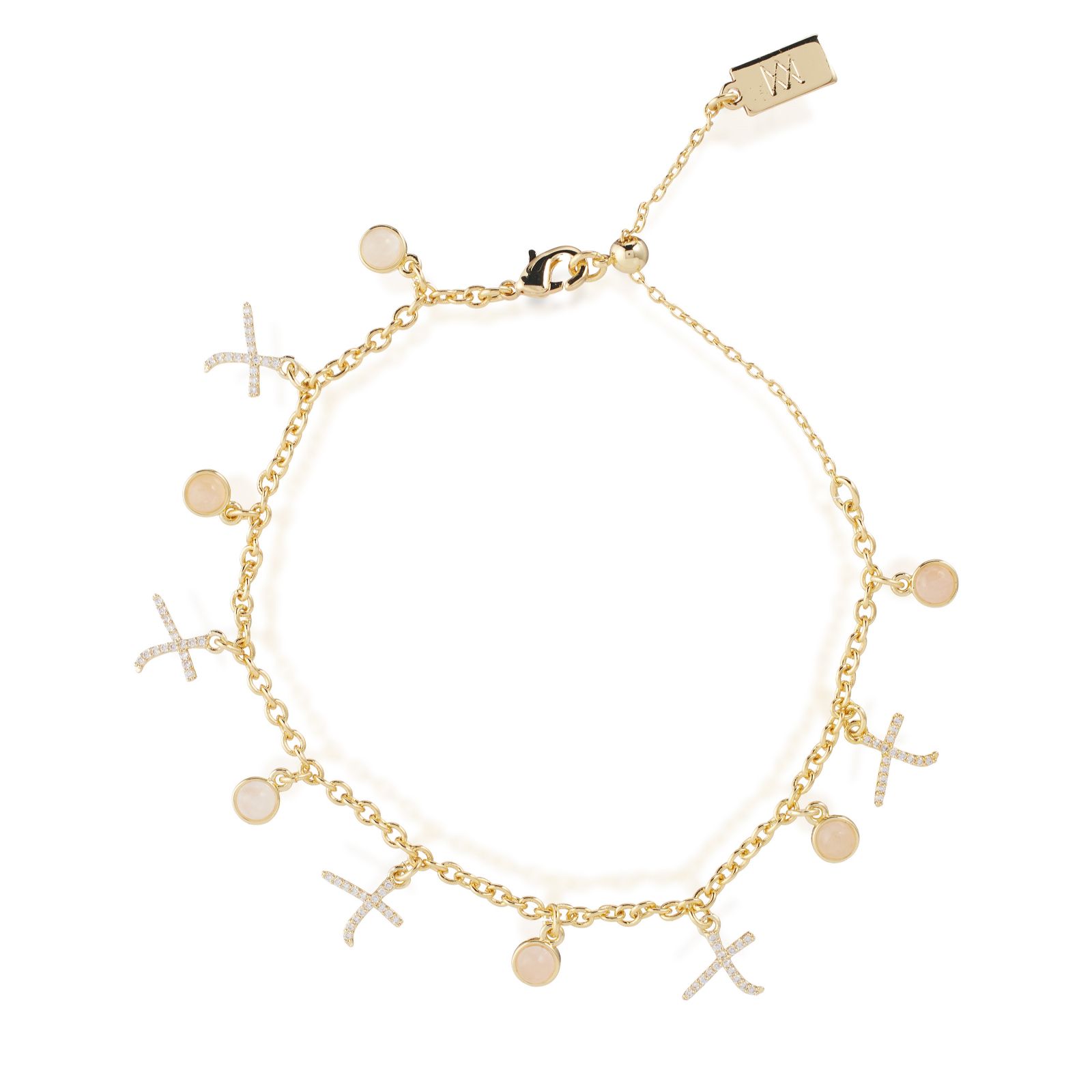Tess Daly My Jewellery List XO Kisses Semi Precious Bracelet