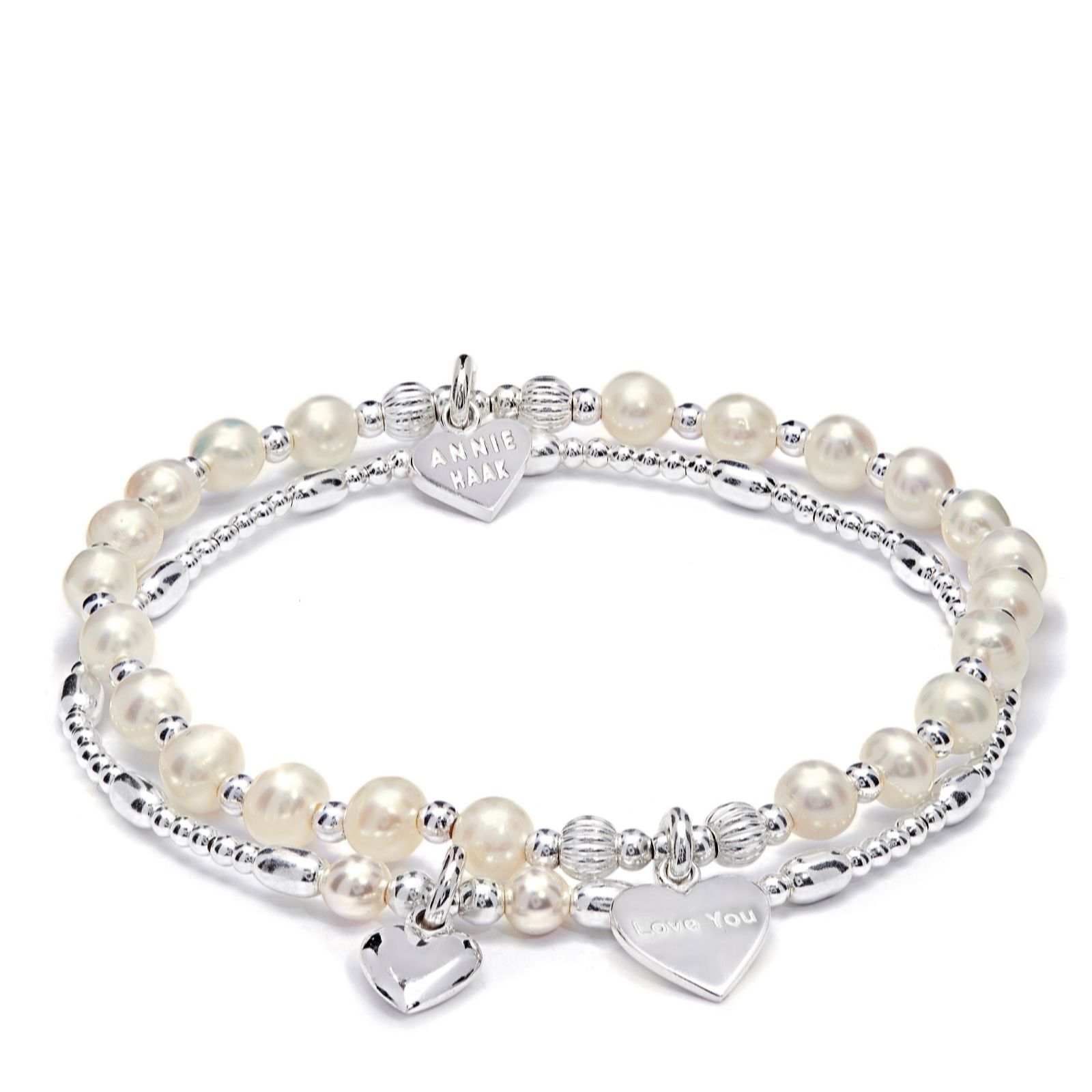 Annie Haak Tiara Dua Bracelet Stack of 2 Sterling Silver