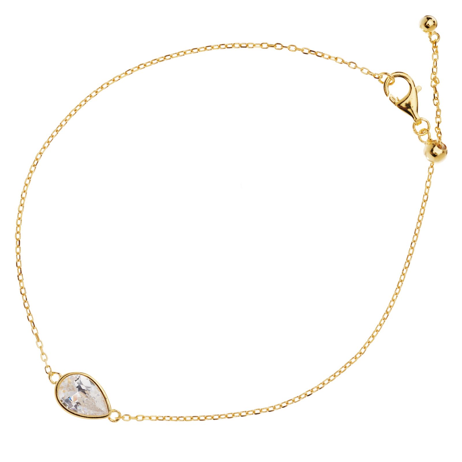 Diamonique 1ct tw Birthstone Friendship Bracelet Sterling Silver