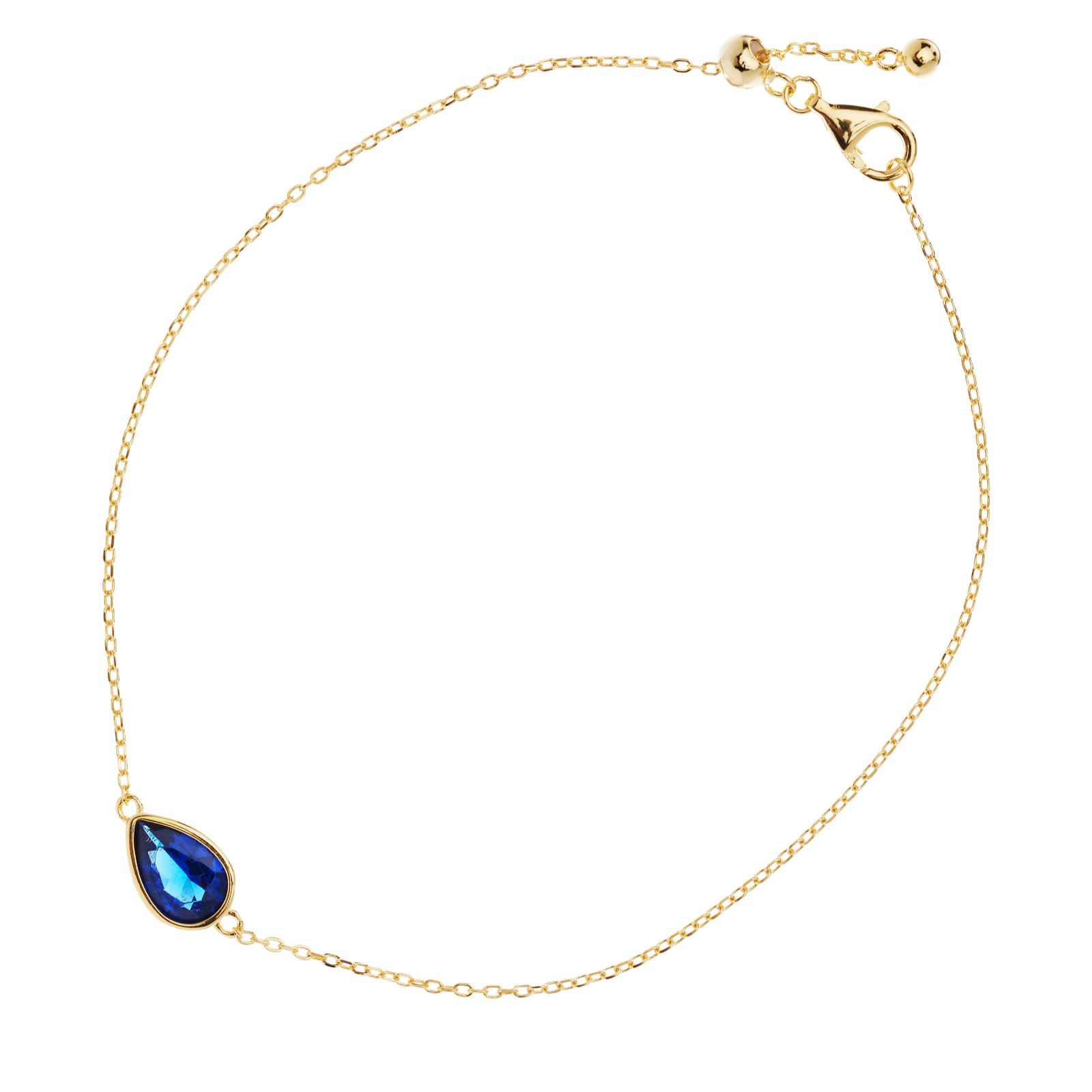 Diamonique 1ct tw Birthstone Friendship Bracelet Sterling Silver