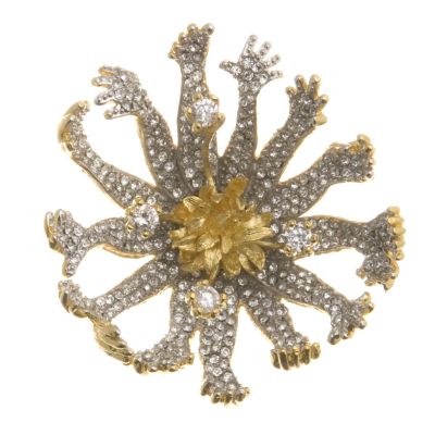 Salvador Dali The Living Flower Brooch - QVC UK