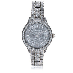 Diamonique 6ct tw Stone Set Bracelet Watch - 345253