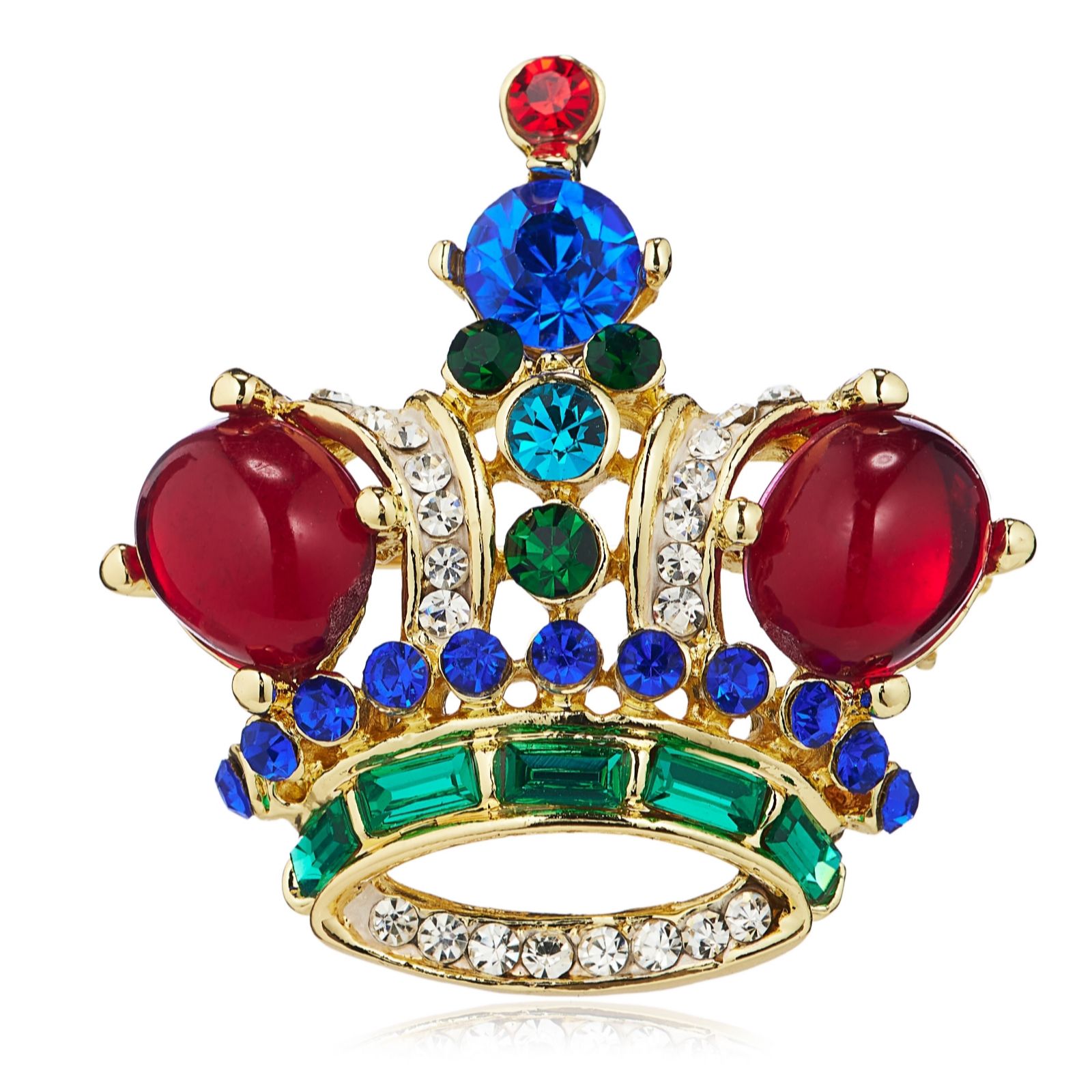Butler & Wilson Small Regal Crown Brooch
