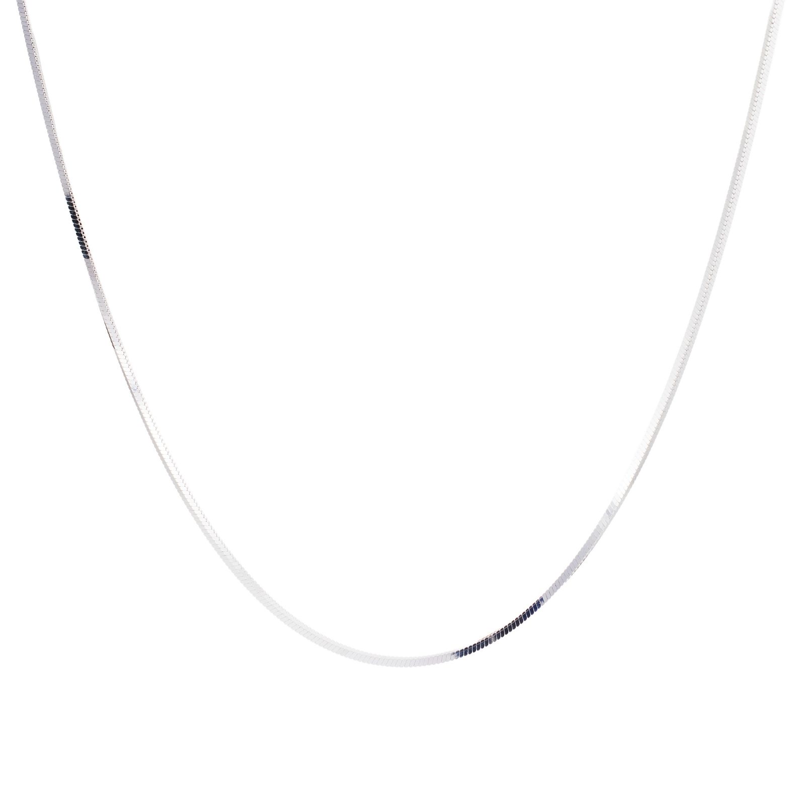 Nina B Slim Square Snake Chain Sterling Silver