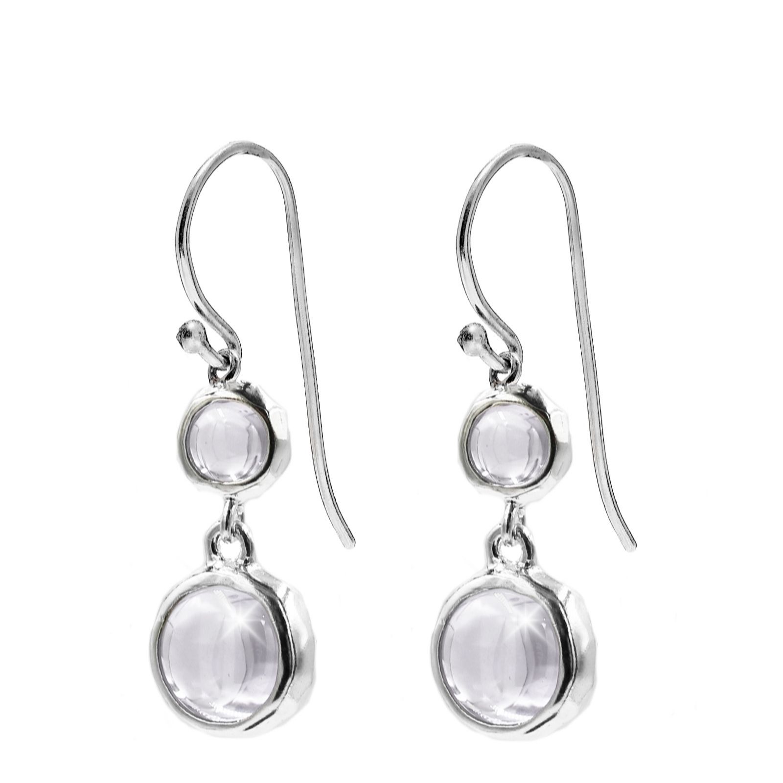 Annie Haak Crystal Dangle Earrings Sterling Silver