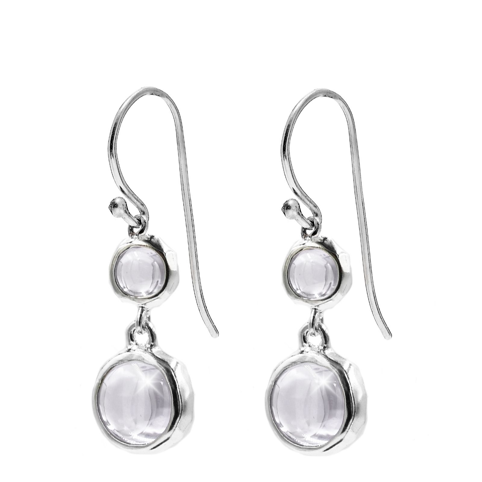 Annie Haak Crystal Dangle Earrings Sterling Silver