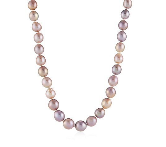 Lara Pearl 10-13mm Ming Baroque Strand 50cm Necklace Sterling Silver