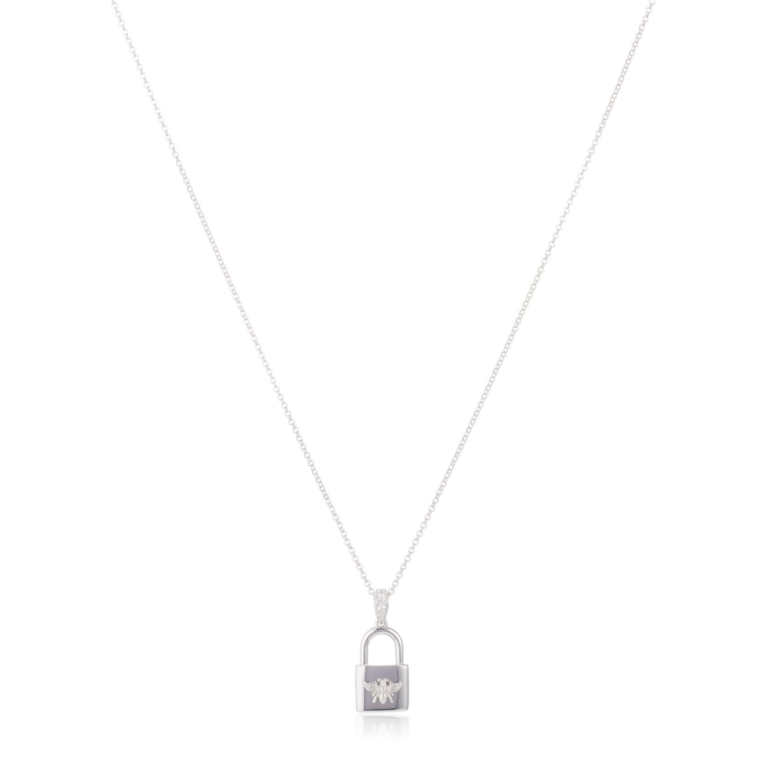 Diamonique italia Heart Lock Pendant