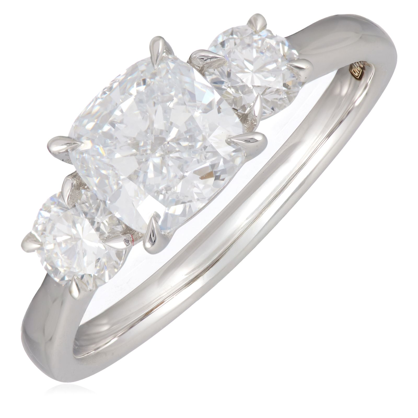 Firelight 2ct Lab Grown Diamond Mixed Cut Trilogy Ring 9ct Gold