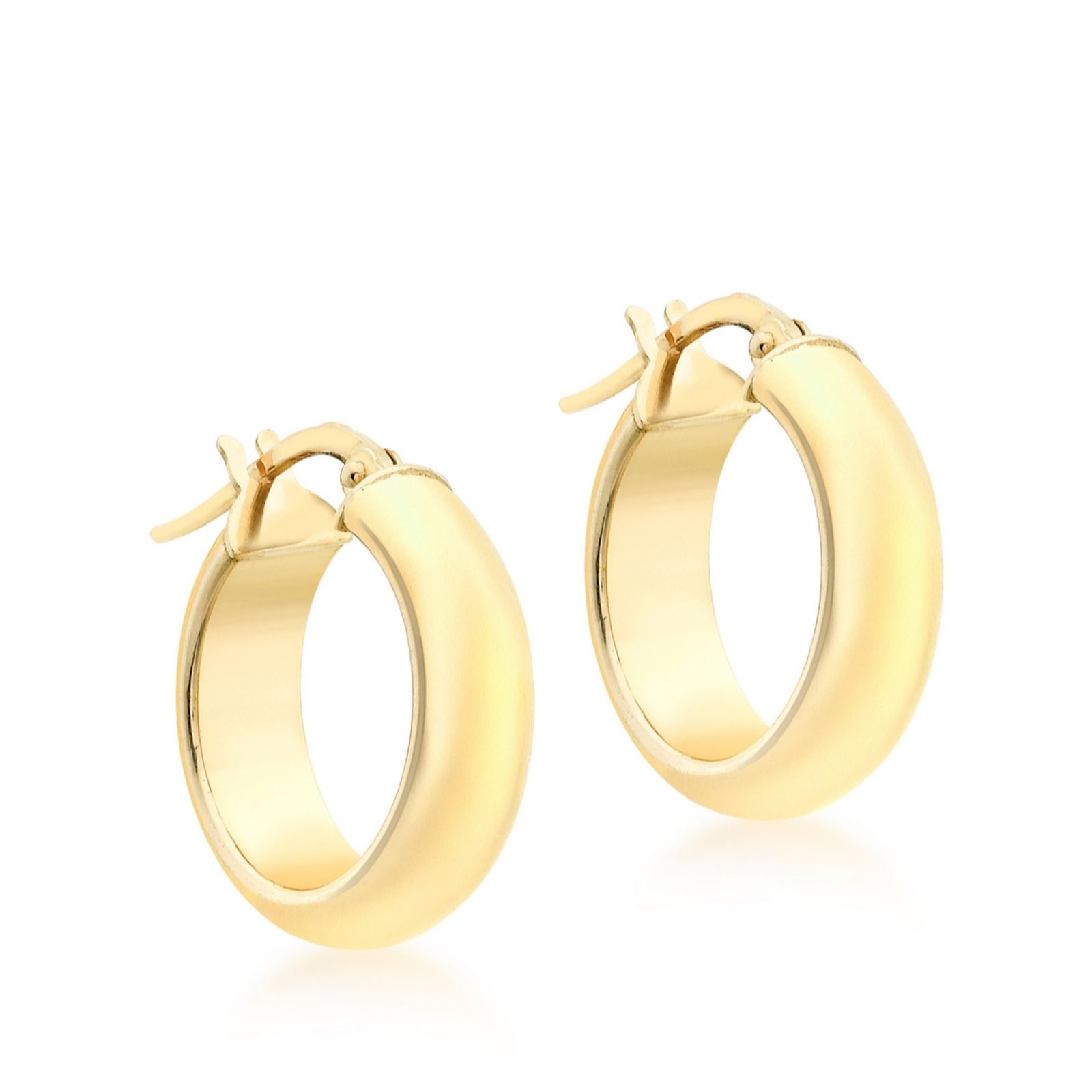 GOLD 9ct Gold Creole Hoop Earrings