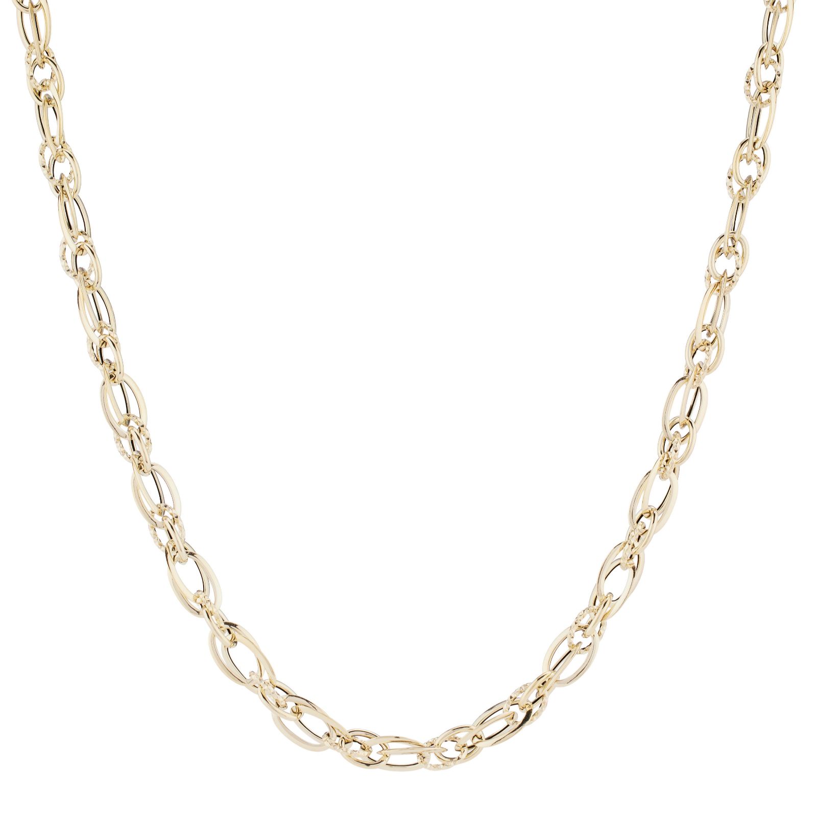 GOLD 9ct Italian Pantelleria Torchon Necklace 5.6g