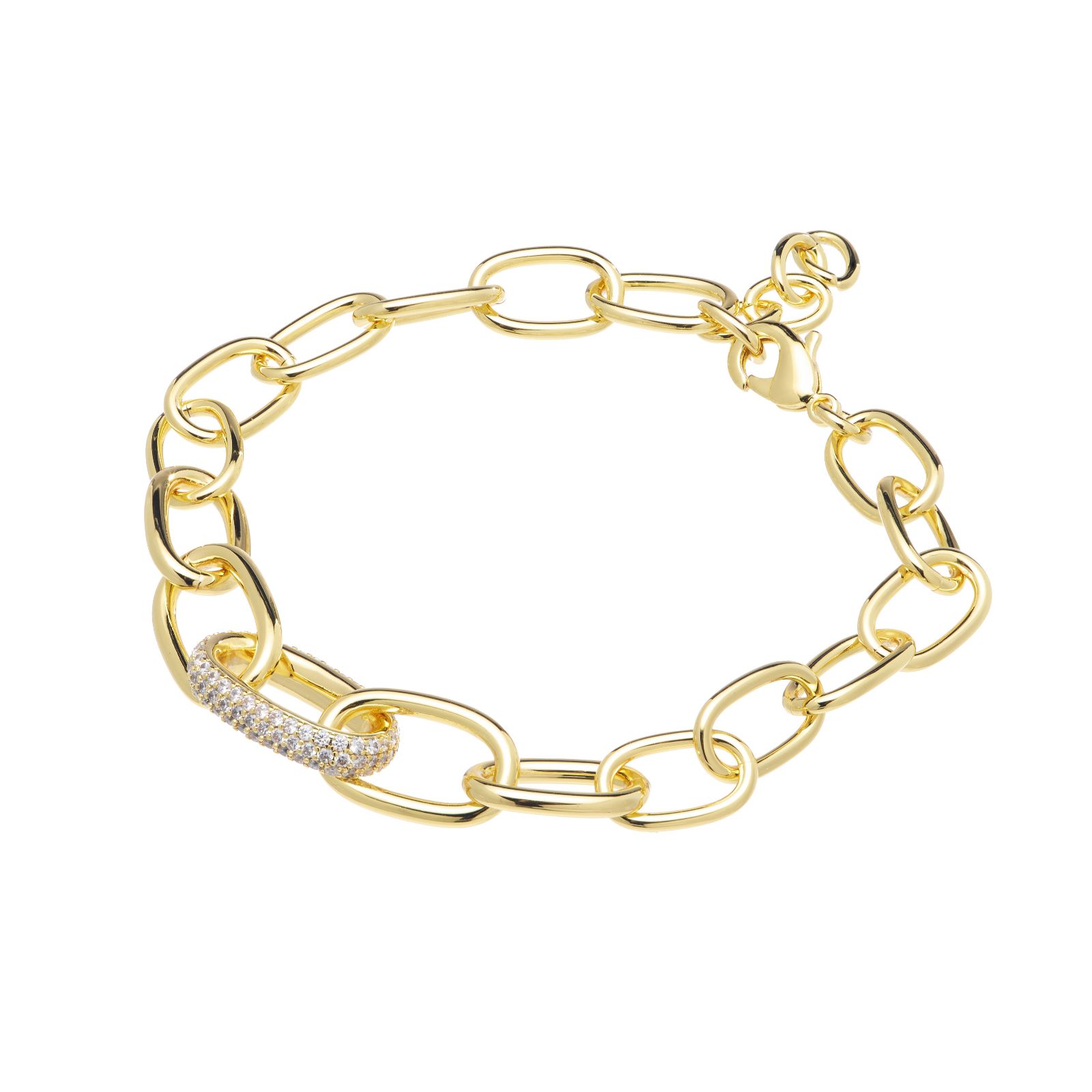 Diamonique Edit 1ct tw Multi Link Pave Bracelet