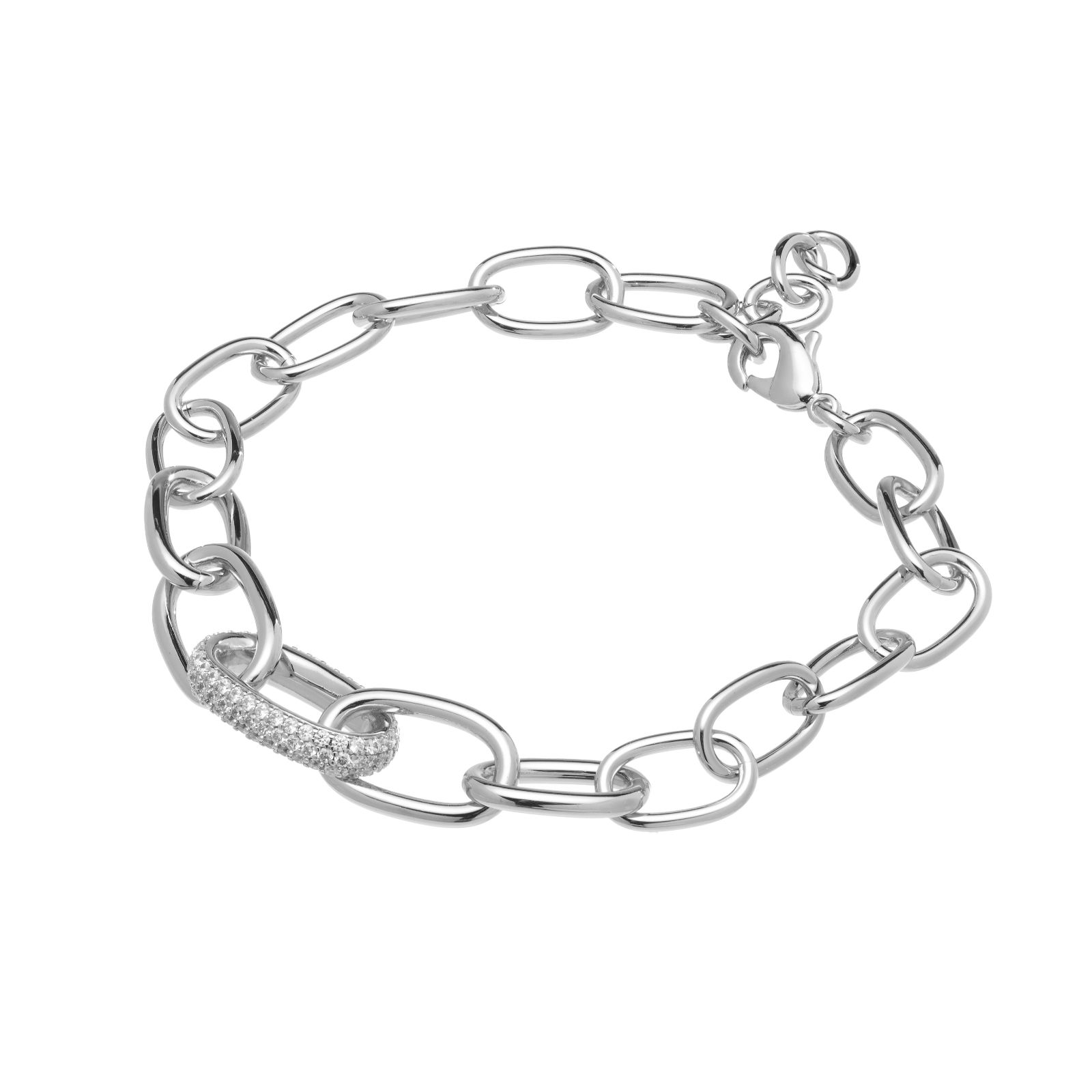 Diamonique Edit 1ct tw Multi Link Pave Bracelet