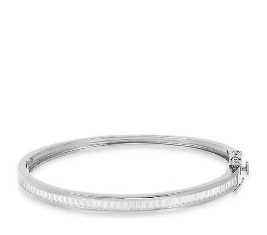 Diamonique 2.9ct tw Choice Of Cuts Bangle Sterling Silver