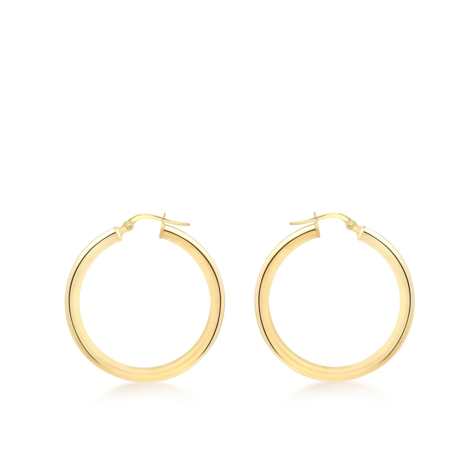 GOLD 9ct Gold 25mm Creole Hoop Earring