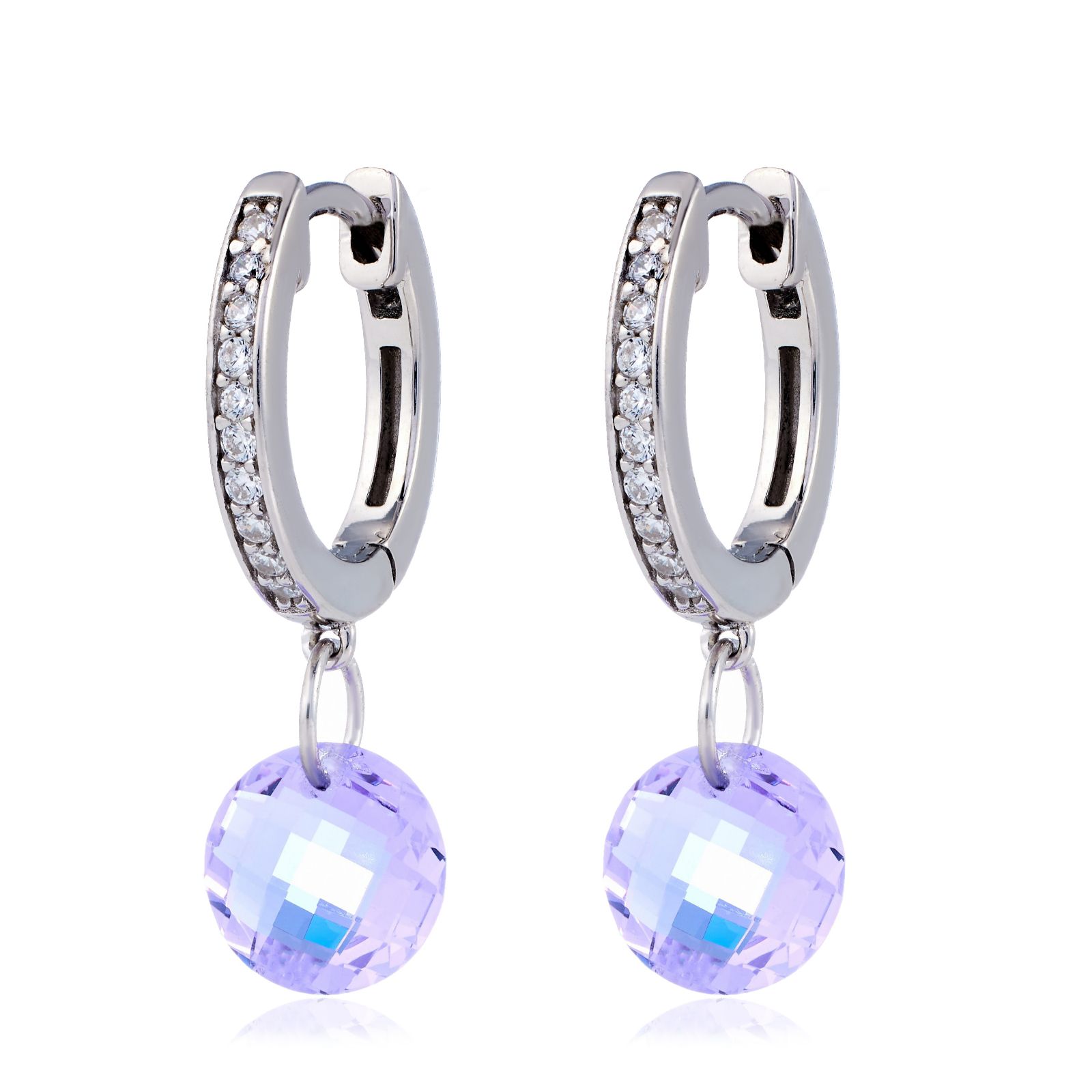 Diamonique 4.20ct tw Briolette Leverback Earrings