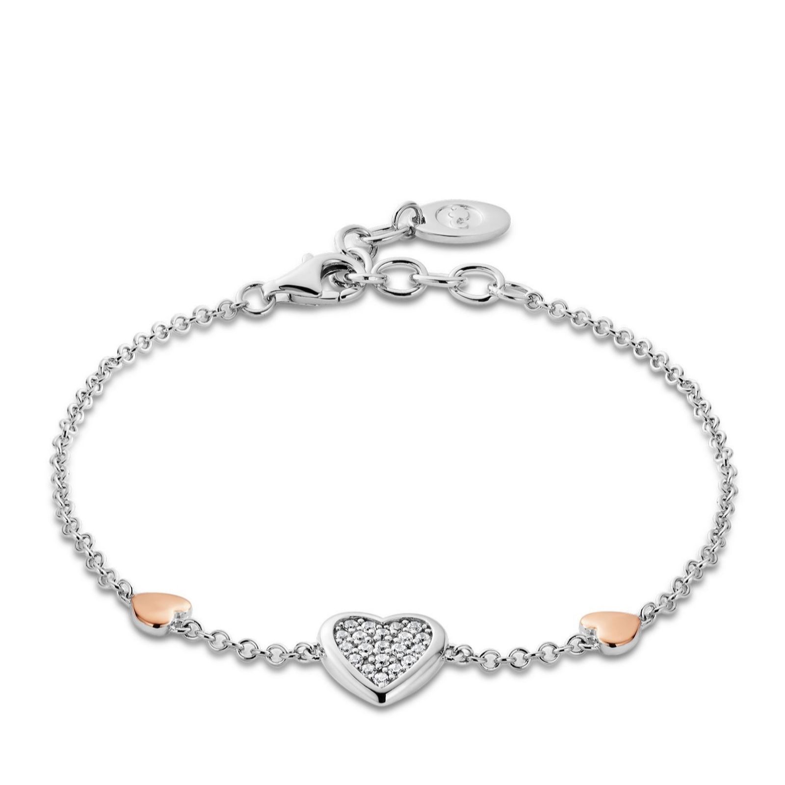 Clogau Forever Yours Sterling Silver Love Heart Bracelet