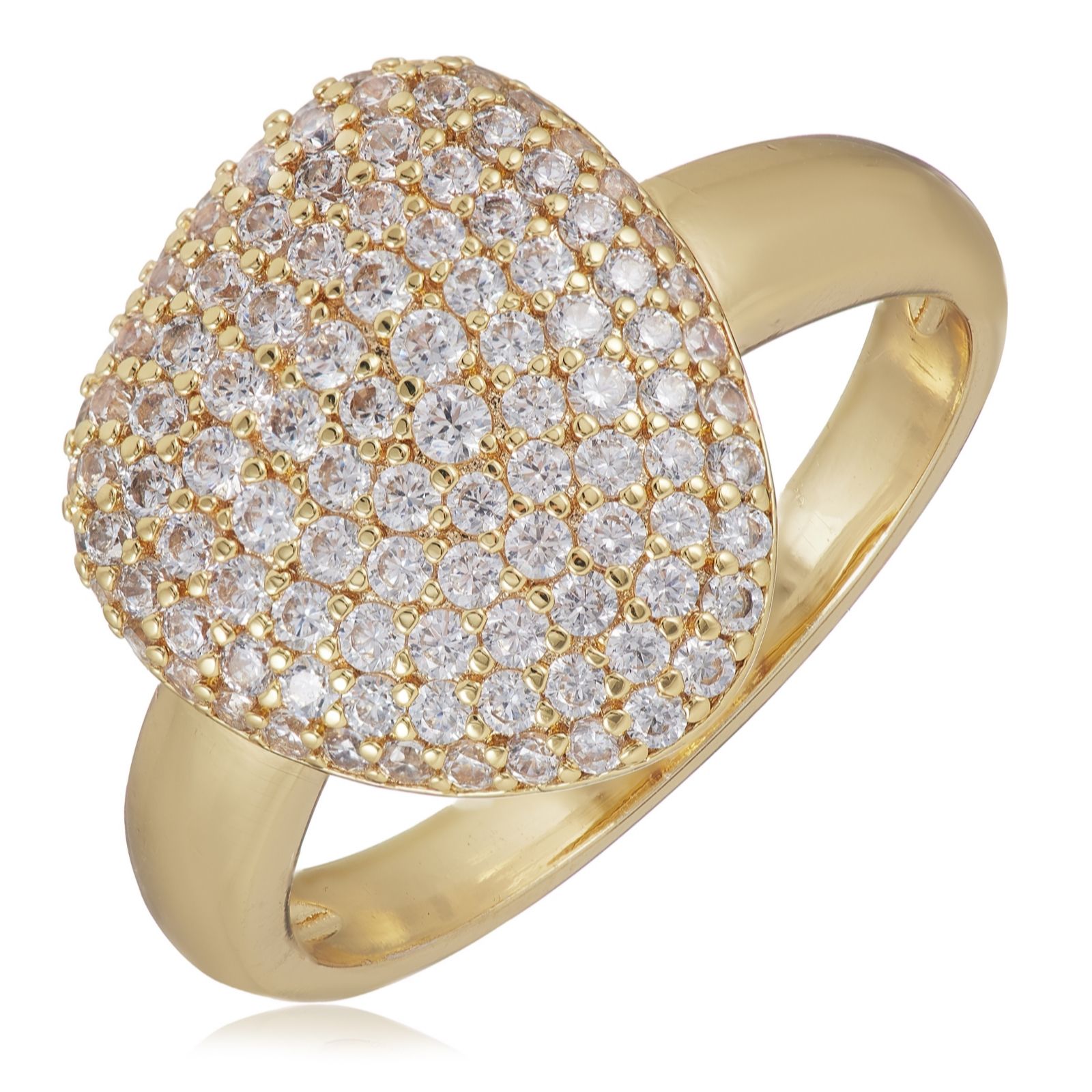 Diamonique Edit Pave Ring