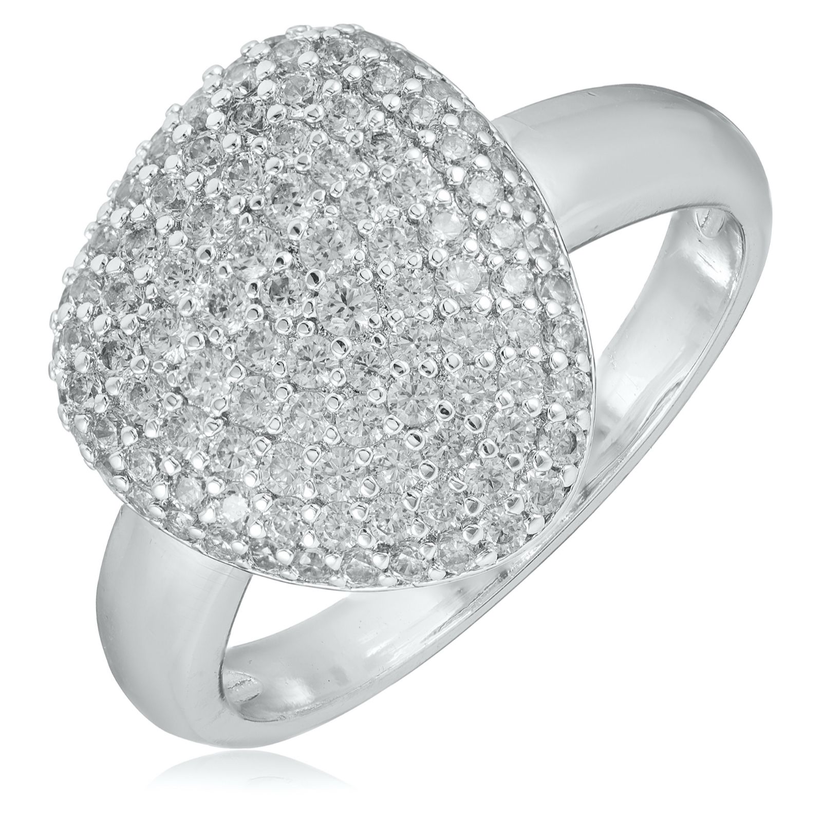 Diamonique Edit Pave Ring