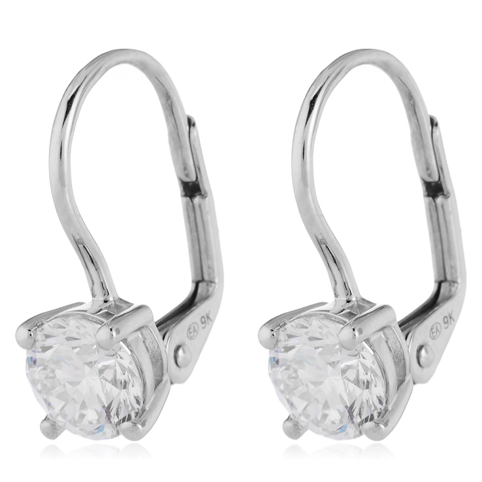 Fire Light 1.48ct Lab Grown Diamond Leverback Earrings 9ct Gold